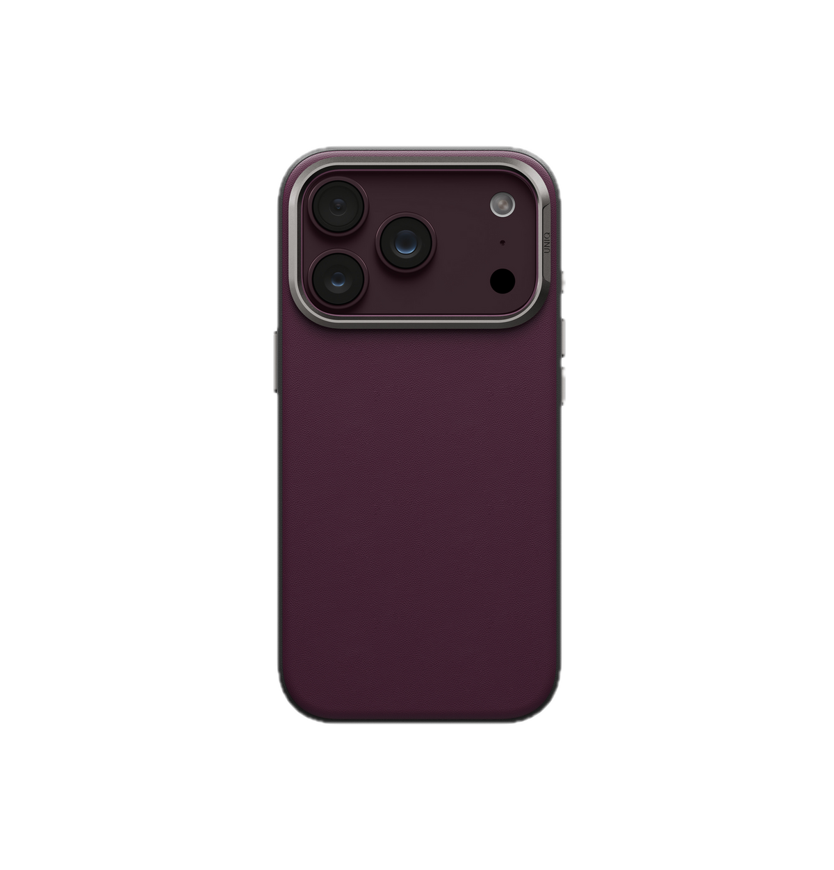 UNIQ LYDEN Vegan Leather Case with Aluminum Bezel  MagSafe Compatible for iPhone 18 Pro & 18 Pro Max