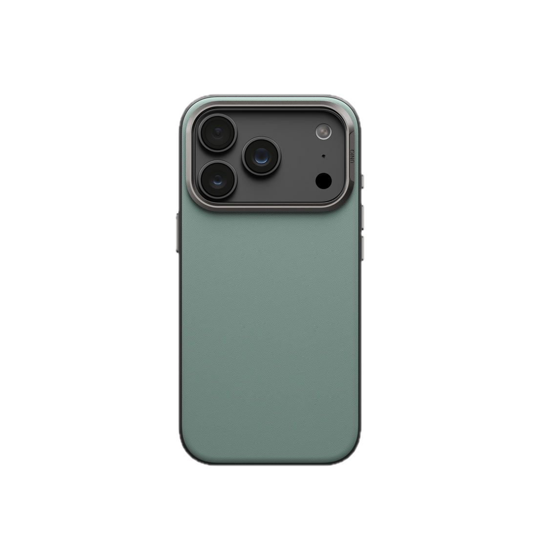 UNIQ Lyden Vegan Leather Case for iPhone 18 Pro – Aluminum Bezel, MagSafe Compatible