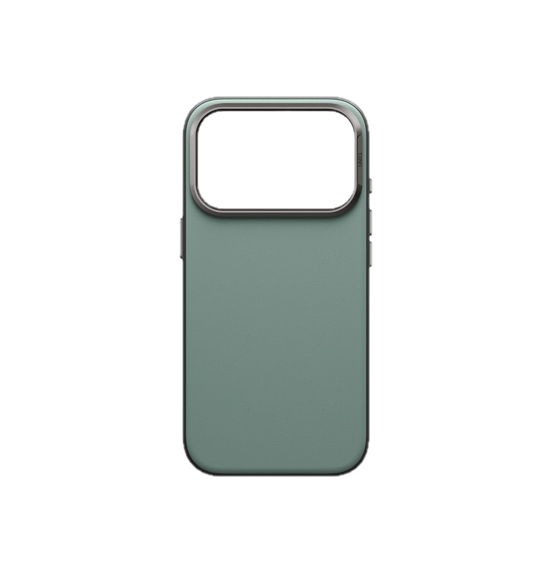 UNIQ Lyden Vegan Leather Case for iPhone 18 Pro – Aluminum Bezel, MagSafe Compatible