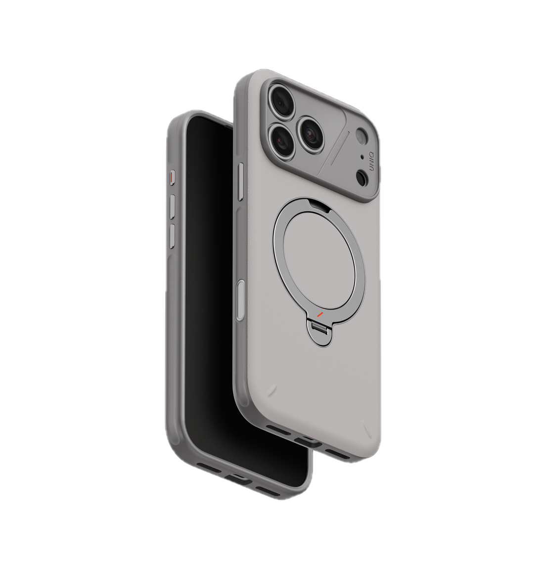 كڤر حماية UNIQ Elix لآيفون 18Pro & 18 Pro Max – مقاوم للبصمات مع حامل دوار 360° ودعم MagSafe