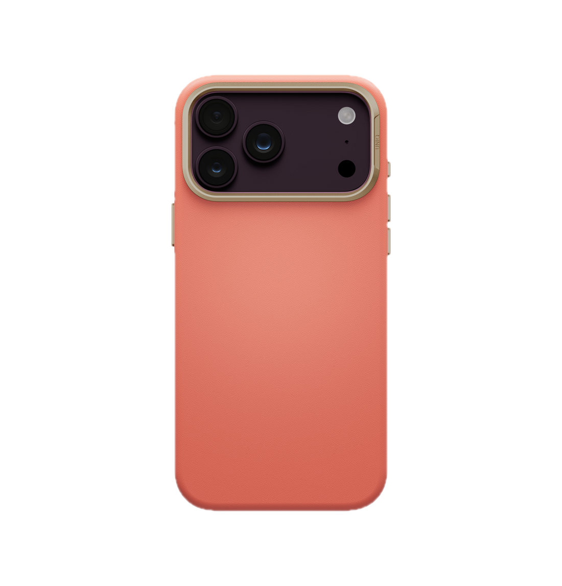 UNIQ Lyden Vegan Leather Case for iPhone 18 Pro Max – Aluminum Bezel, MagSafe Compatible