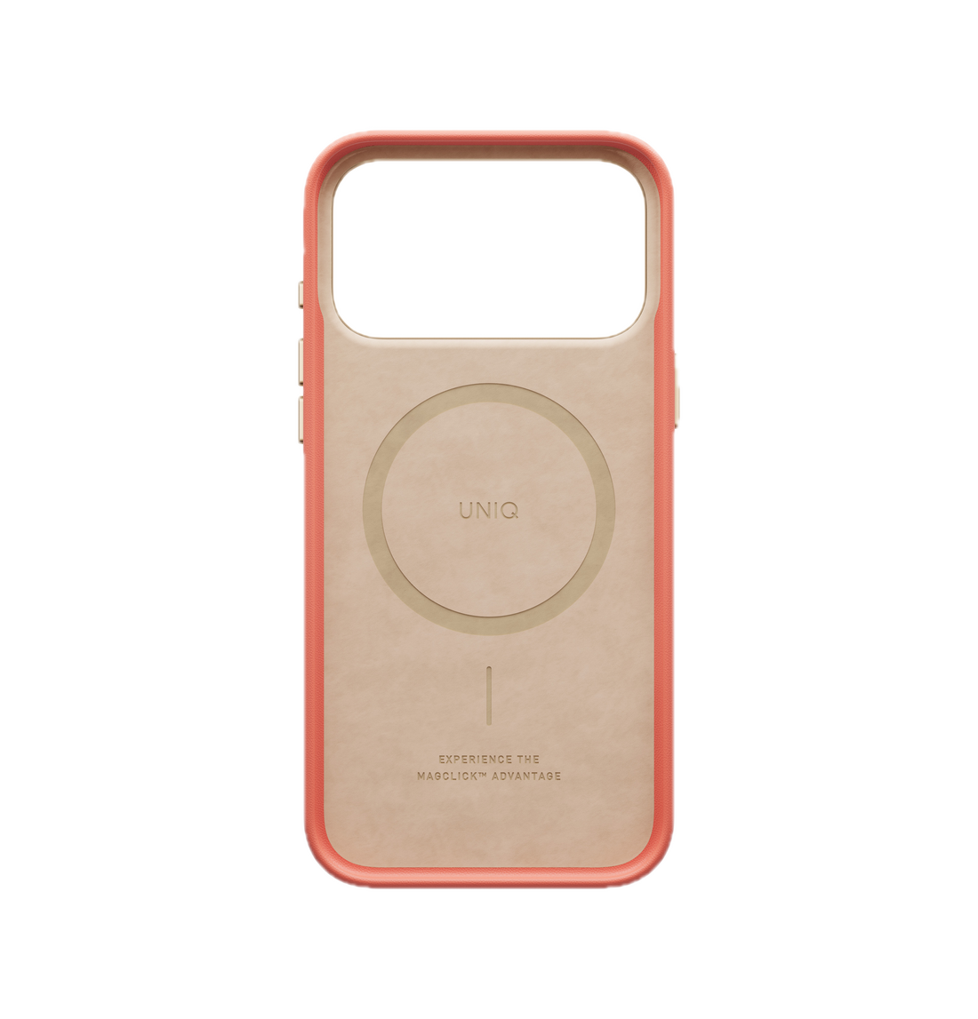 UNIQ Lyden Vegan Leather Case for iPhone 18 Pro Max – Aluminum Bezel, MagSafe Compatible