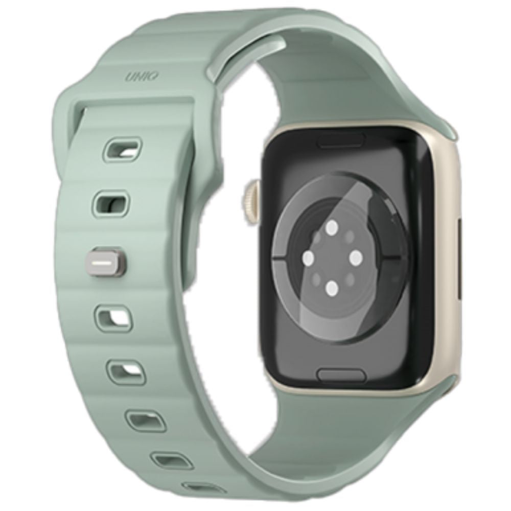 Uniq Stride Fkm Rubber Apple Watch Strap 41/40/38mm - Iceplant Green