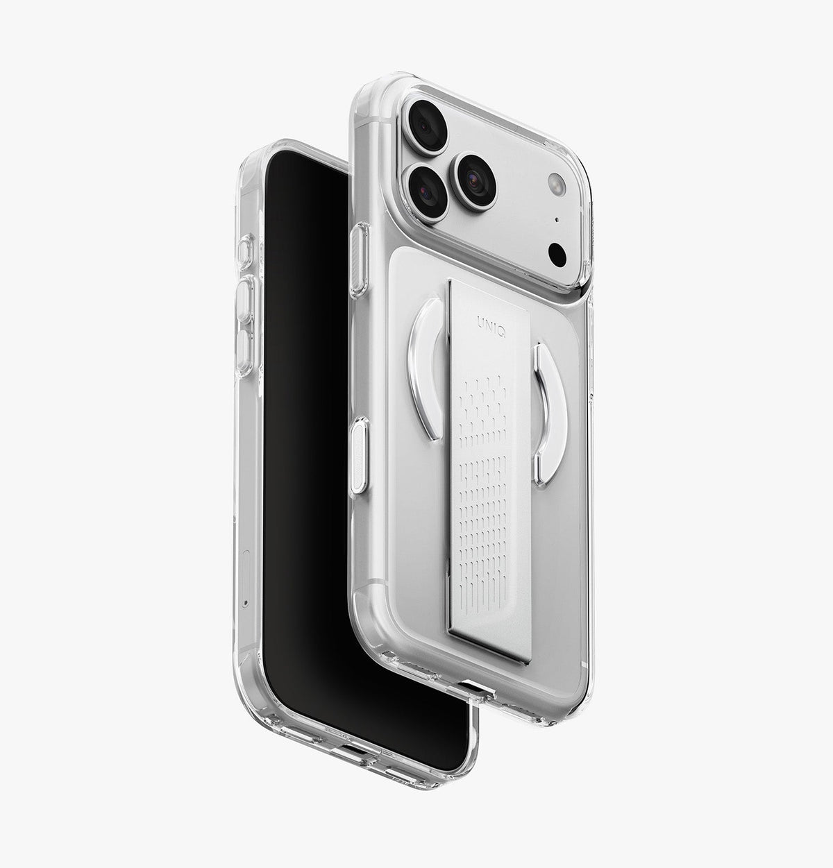 كڤر UNIQ HELDRO AIR FLEXGRIP متوافق مع MagSafe لايفون 18 برو ماكس | شفاف