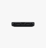 كڤر حماية UNIQ KEVA MOV من أAramid، متوافق مع MagSafe وحامل دوار 360° لهاتف iPhone 18 Pro | أسود كربوني