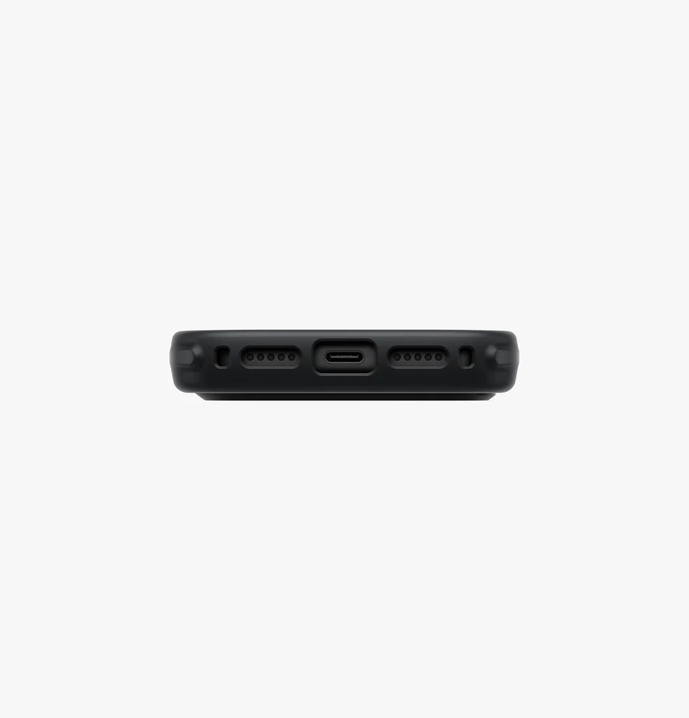 كڤر حماية UNIQ KEVA MOV من أAramid، متوافق مع MagSafe وحامل دوار 360° لهاتف iPhone 18 Pro | أسود كربوني
