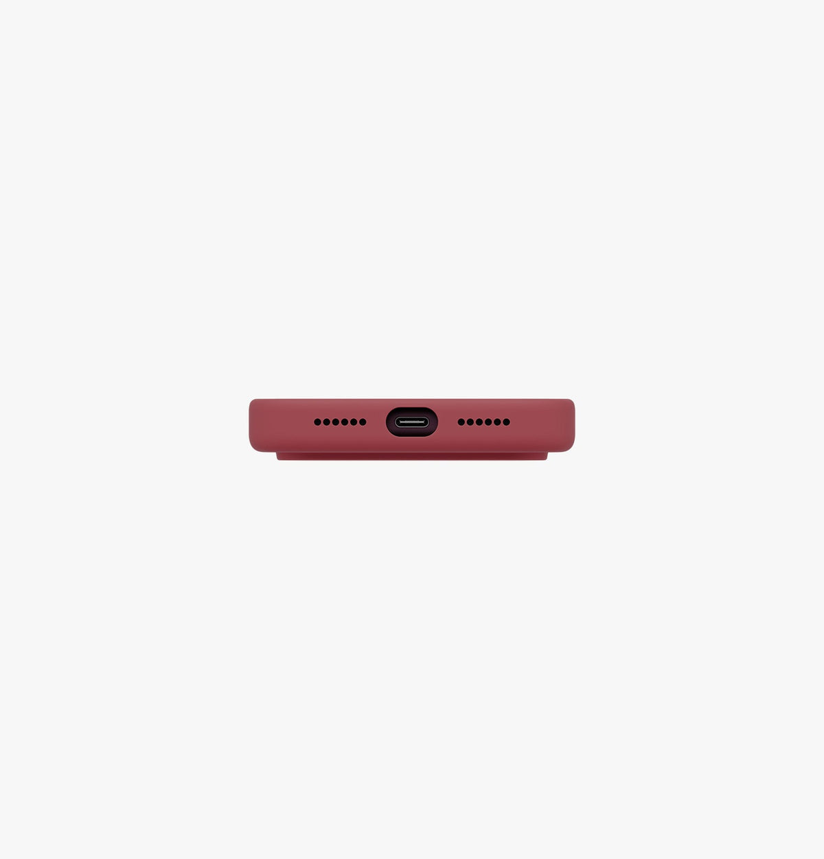 كڤر حماية UNIQ Lino مقاوم للبصمات ومتوافق مع MagClick وMagSafe لآيفون 18 Pro Max | أحمر توتي