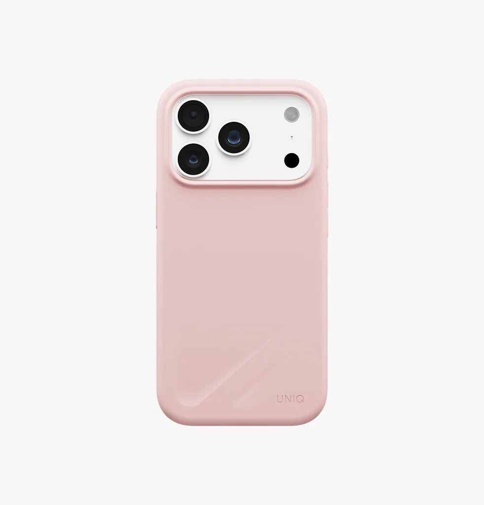 UNIQ LINO Smudge-Resistant MagSafe Protective Case for iPhone 18 Pro |  Pale Rose