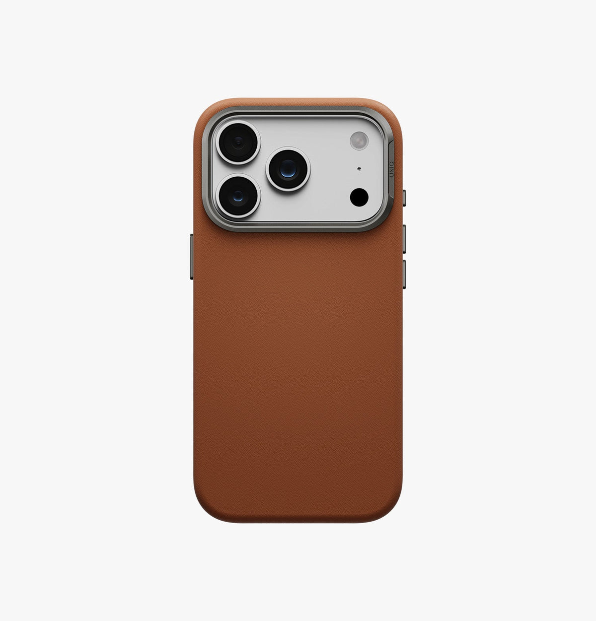 UNIQ LYDEN Vegan Leather Case with Aluminum Bezel  MagSafe Compatible for  iPhone 18 Pro