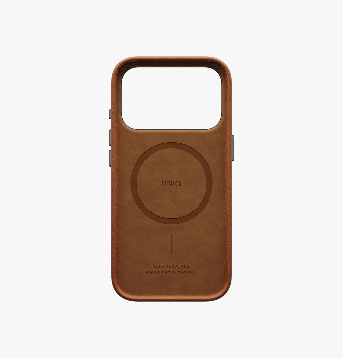 UNIQ LYDEN Vegan Leather Case with Aluminum Bezel  MagSafe Compatible for  iPhone 18 Pro