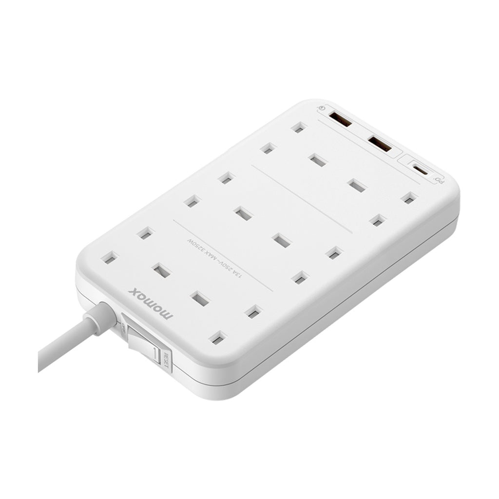 Momax ONEPLUG 6-Outlet Cube Extension Socket With USB