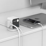 Momax 1-charge Work Flow 3-outlet Digital Display Power Cube With Usb  | White