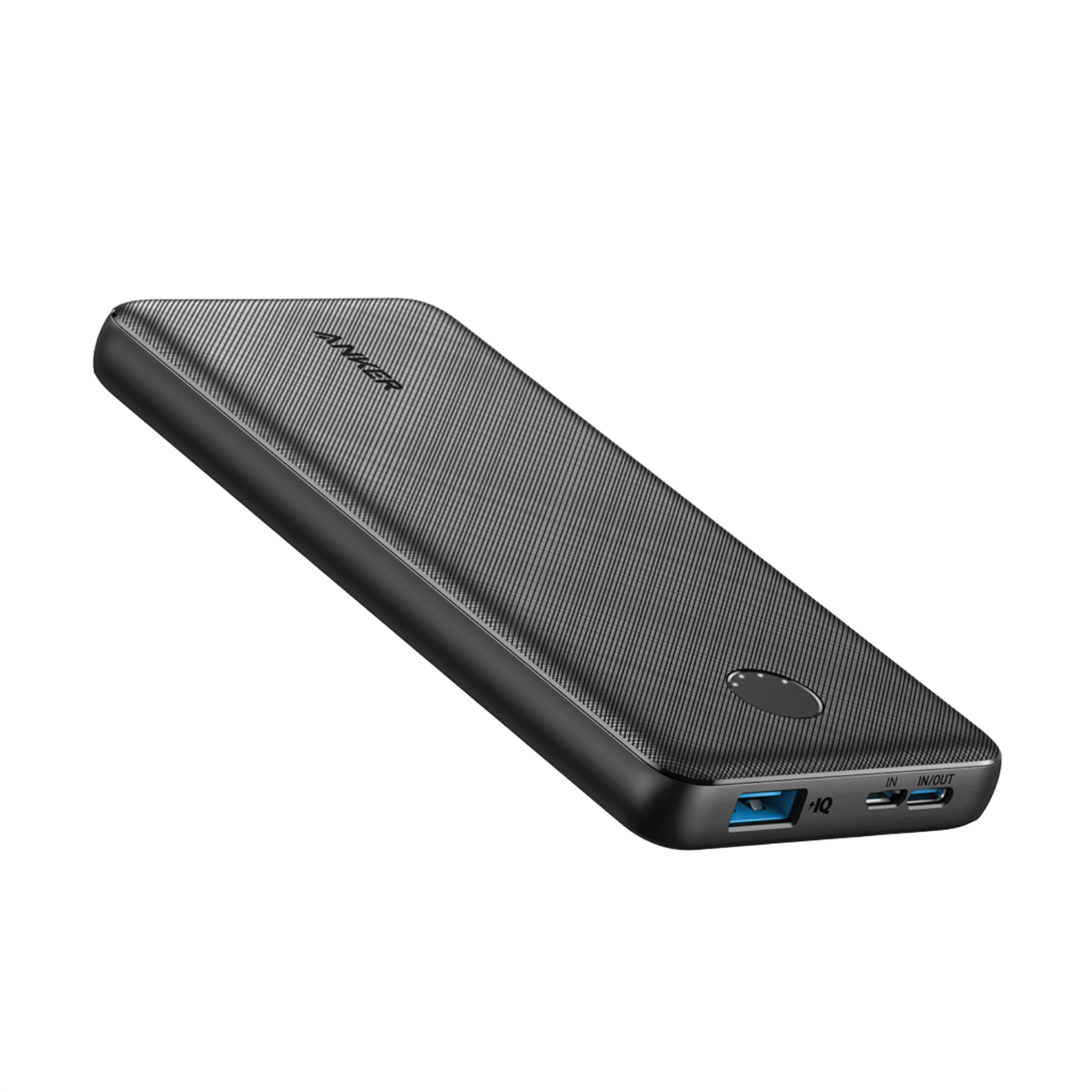 ANKER Power Bank (10,000mAh – 15W) – 1 USB-A / 1 USB-C / Micro USB | Black
