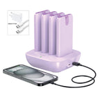 LZEL Quadra Energia Y Station 10000mAh Charging Station Built In Cable Lightning And Type-C | Purple