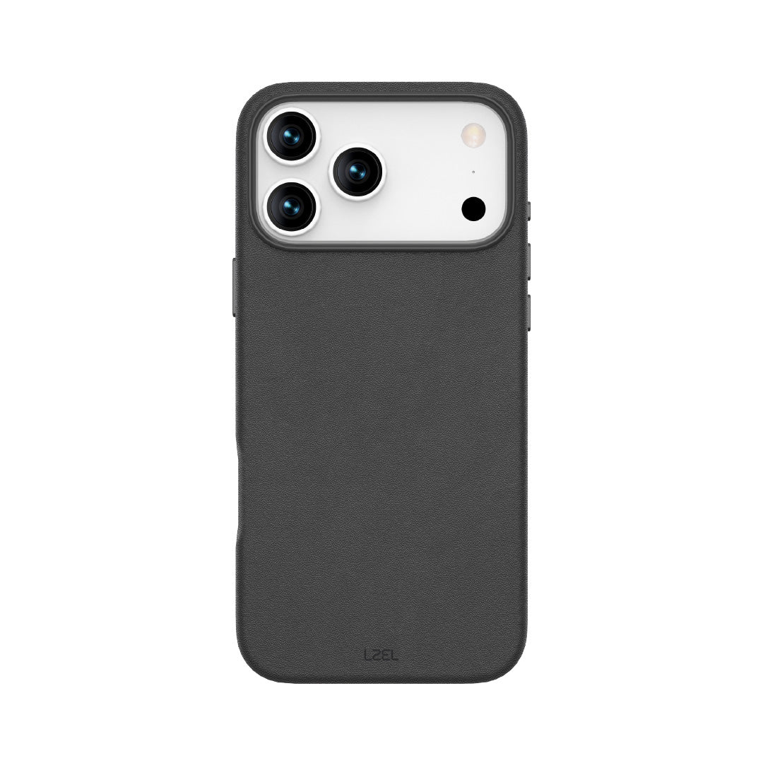 LZEL MagOrbio Leather Case for iPhone 17 Pro Max | Black