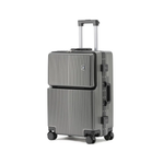 90 Percent 4 Wheels Abs Aluminum Frame 20 Inch Suitcase | Dark Gray