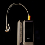 معزز لبطارية السيارة من LZEL EnergizeIgnite Air 12000mAh 12V مع كشاف LED ومنفاخ إطارات | رمادي/أسود