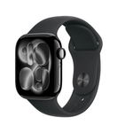 Apple Watch Series 11 - GPS - 42mm - Jet Black Aluminium Case with Black Sport Band - S/M