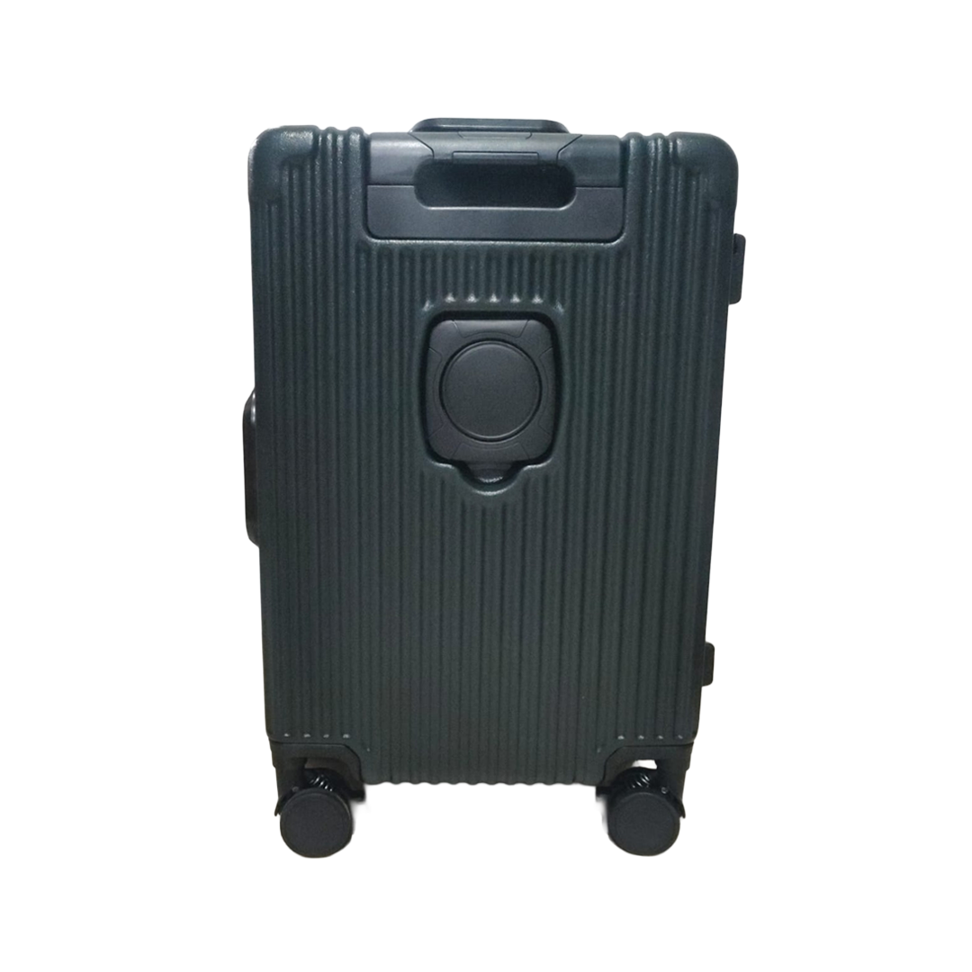 90 Percent 4 Wheels ABS Aluminum Frame 20 Inch Suitcase | Dark Green