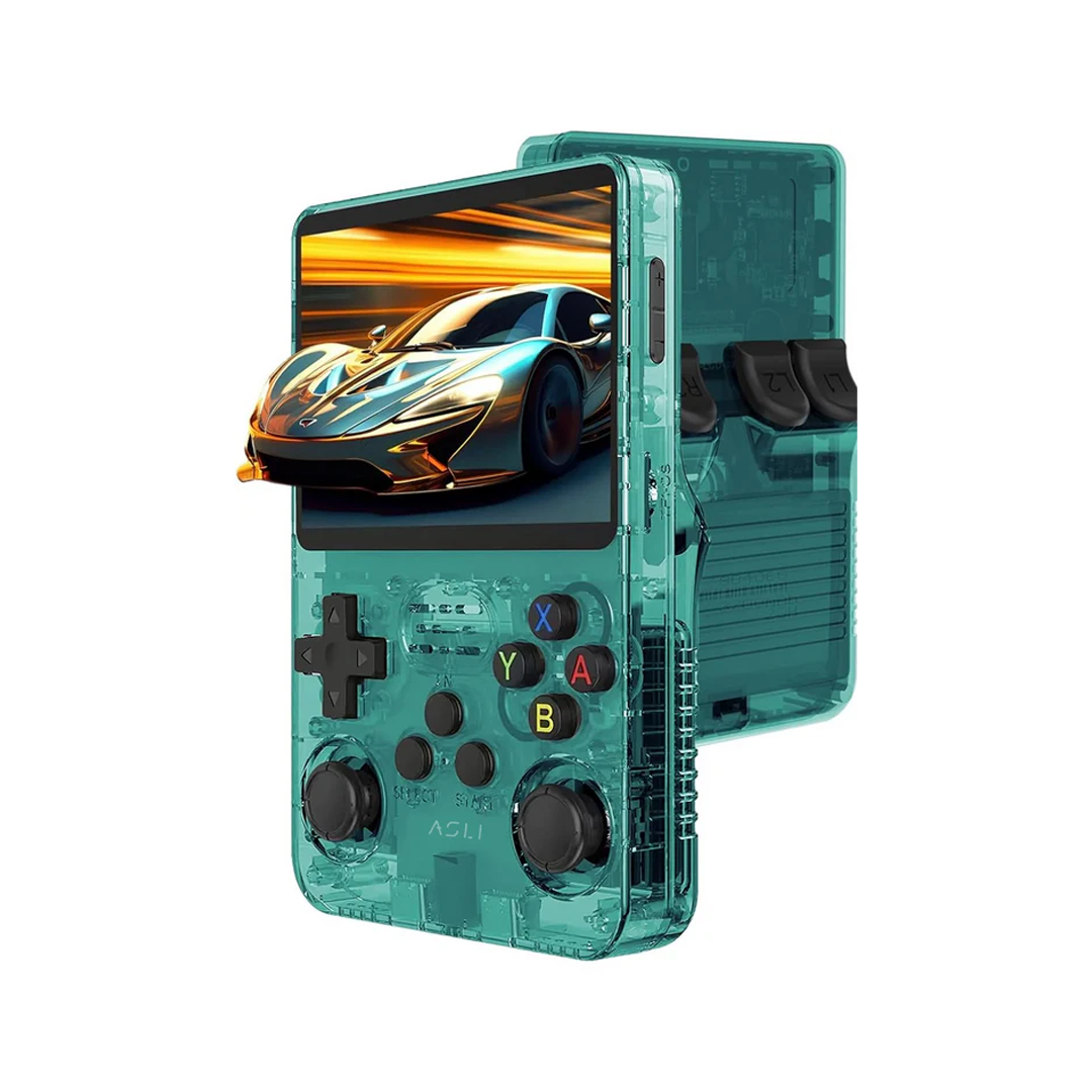 Asli Global Xretro Engine 3.5 Xretro Handheld Game Console With Linux System 128GB | Green