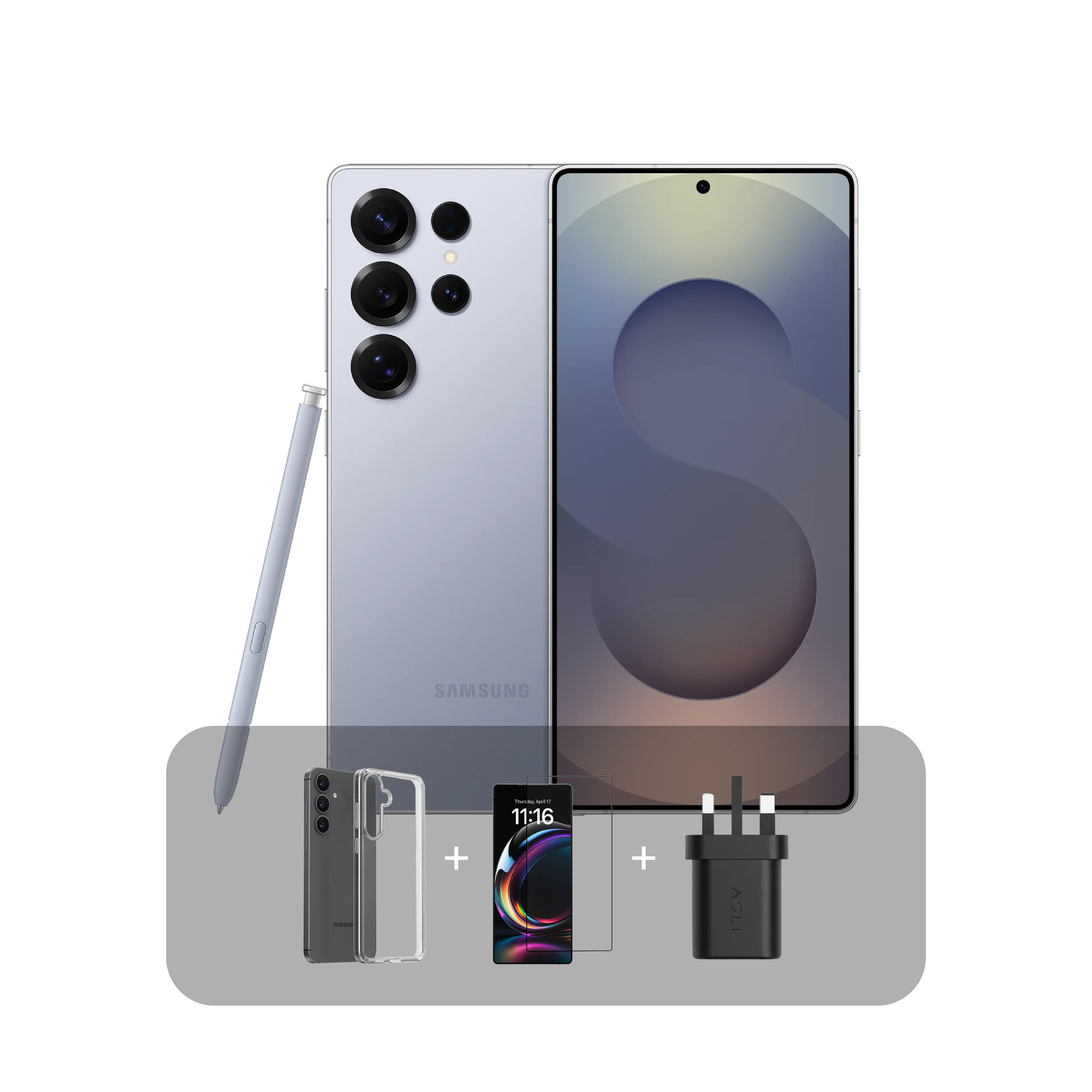 سامسونج جالاكسي S25 Ultra  بسعة 256 جيجابايت 6.9 بوصة 12جيجا رام   5G + عرض الباندل| تيتانيوم أزرق