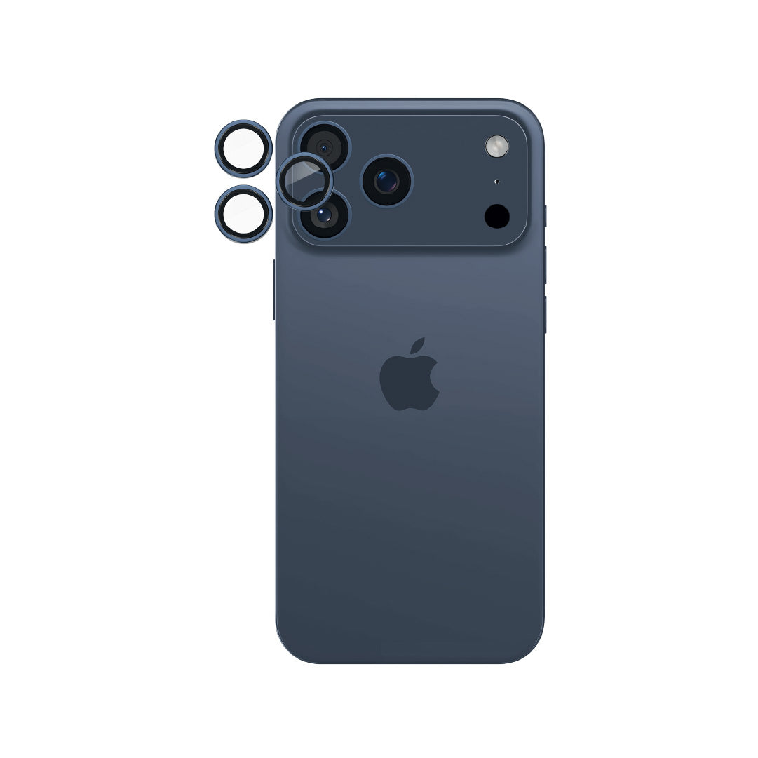 LZEL OptiShield Series HD Corning Camera Glass for iPhone 17 Pro/17 Pro Max | Indigo Blue
