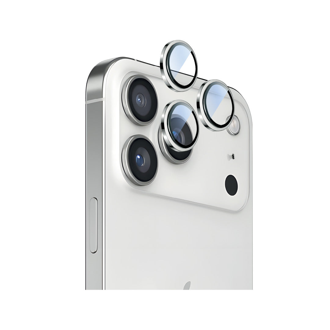 LZEL OptiShield Series HD Corning Camera Glass for iPhone 17 Pro/17 Pro Max | White