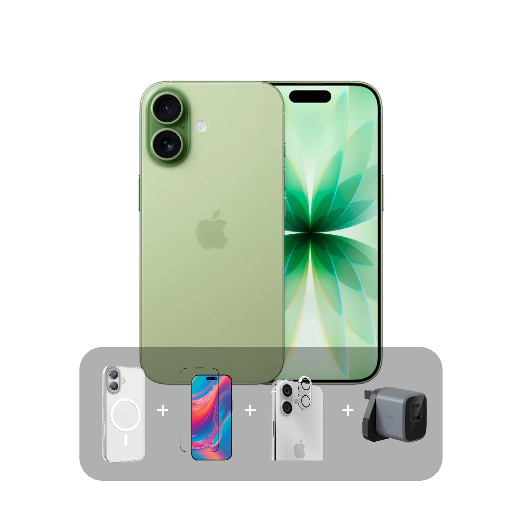 أبل آيفون 17 – سعة 256GB - شاشة 6.3 بوصة - يدعم شريحتي eSIM (النسخة اليابانية) + عرض الباندل | أخضر