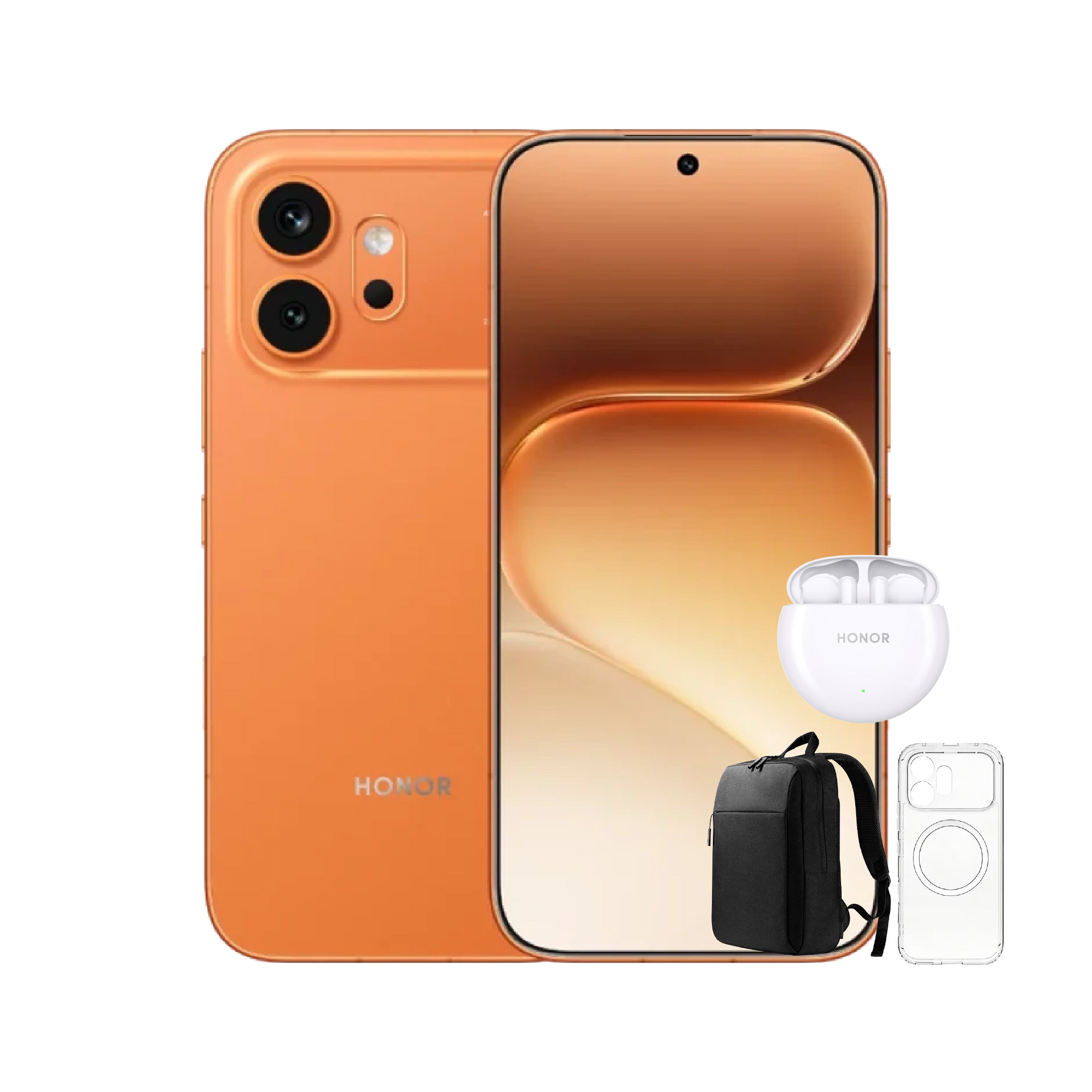 هاتف HONOR 600 – شريحتين، ذاكرة 12 جيجابايت، سعة 256 جيجابايت، دعم 5G | برتقالي