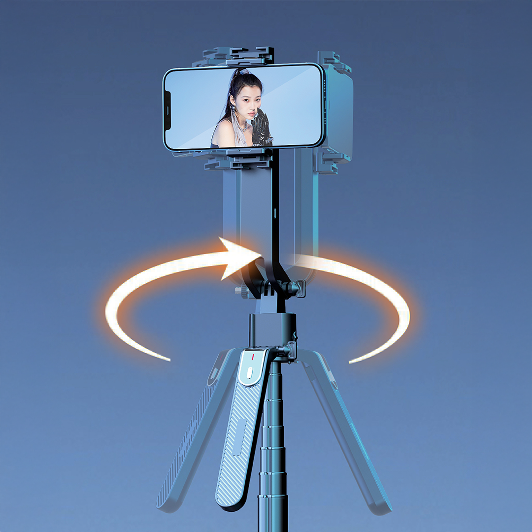 Asli Global Selfynix One Intelligent Face Tracking Selfie Stick & Tripod Stand, Extendable up to 1.8m