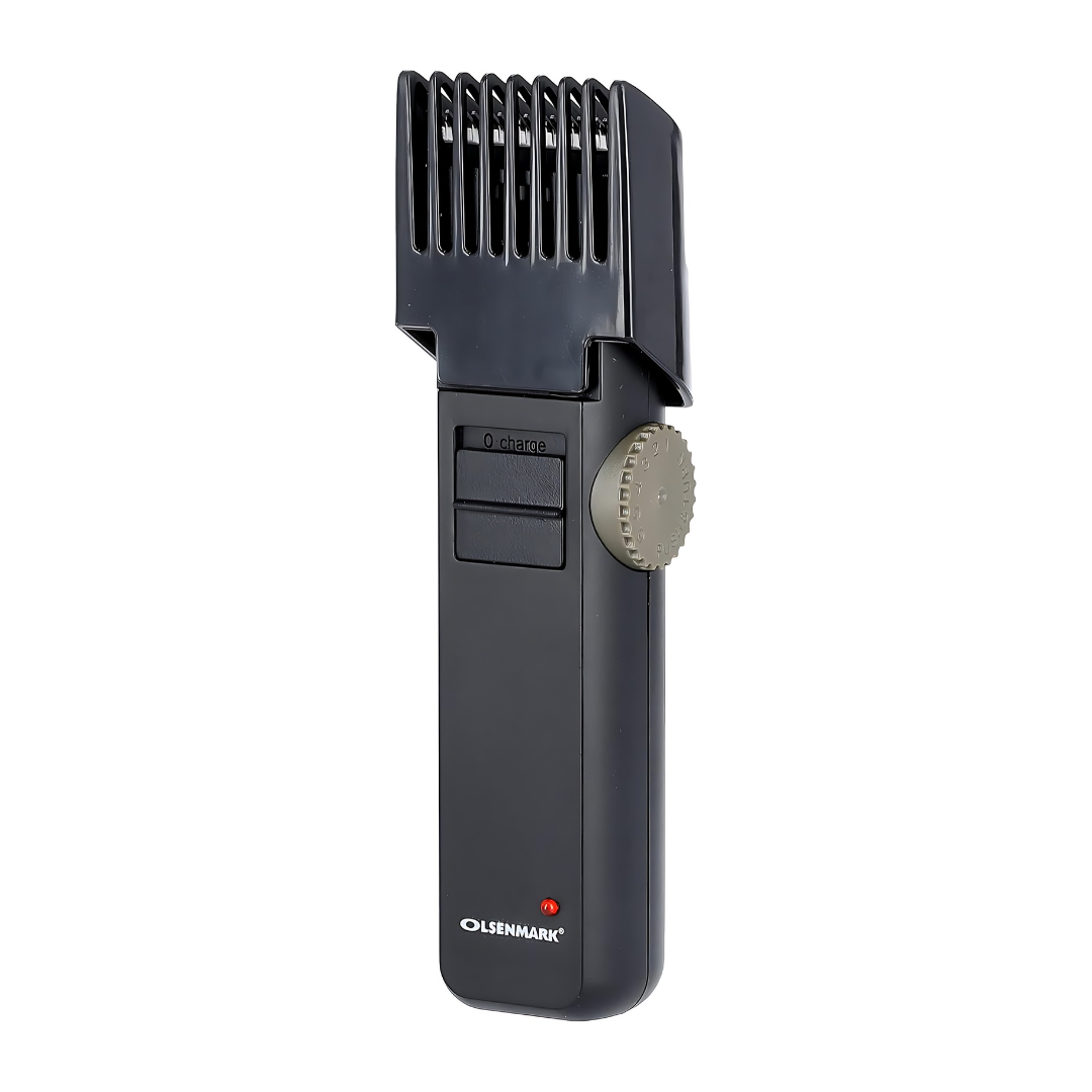 Olsenmark Rechargeable Hair Trimmer with Adjustable Comb