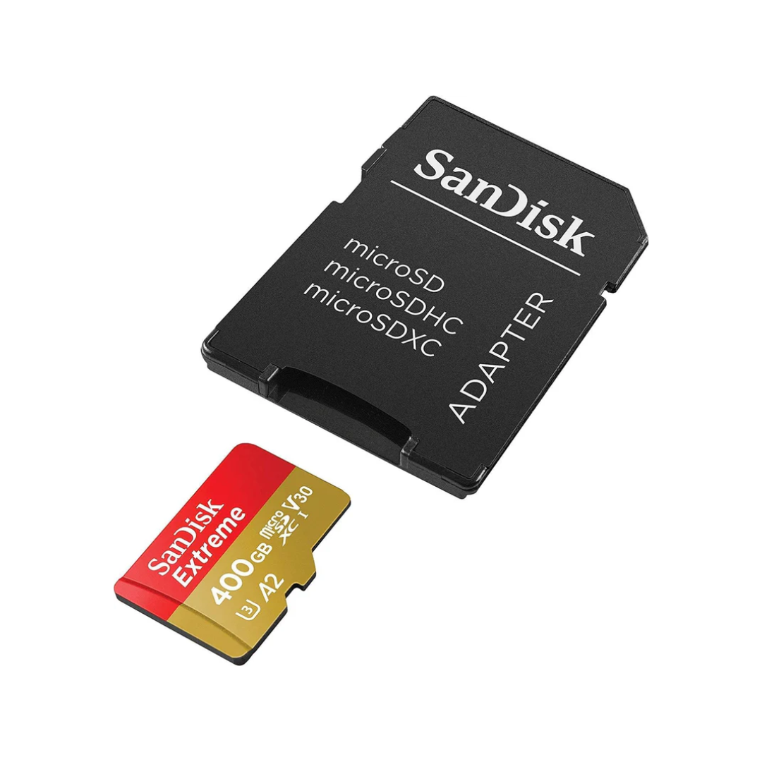 بطاقة ذاكرة SanDisk Extreme Micro SD سعة 400 جيجابايت بسرعة 160/90 ميجابايت/ثانية
