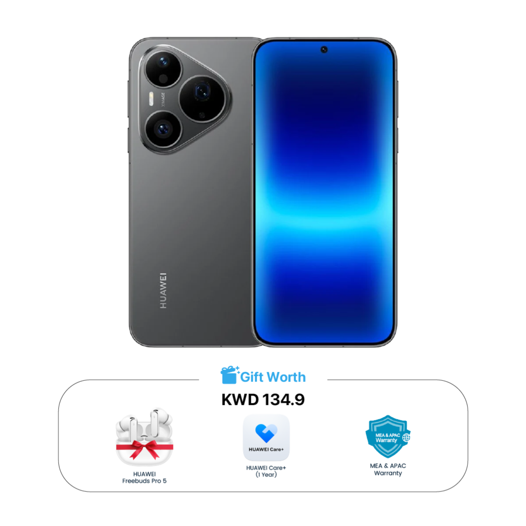 Huawei Pura 90S Pro Smartphone – 5G+, Dual SIM, 12GB RAM, 256GB, 6.6-inch OLED 120Hz Display | Black