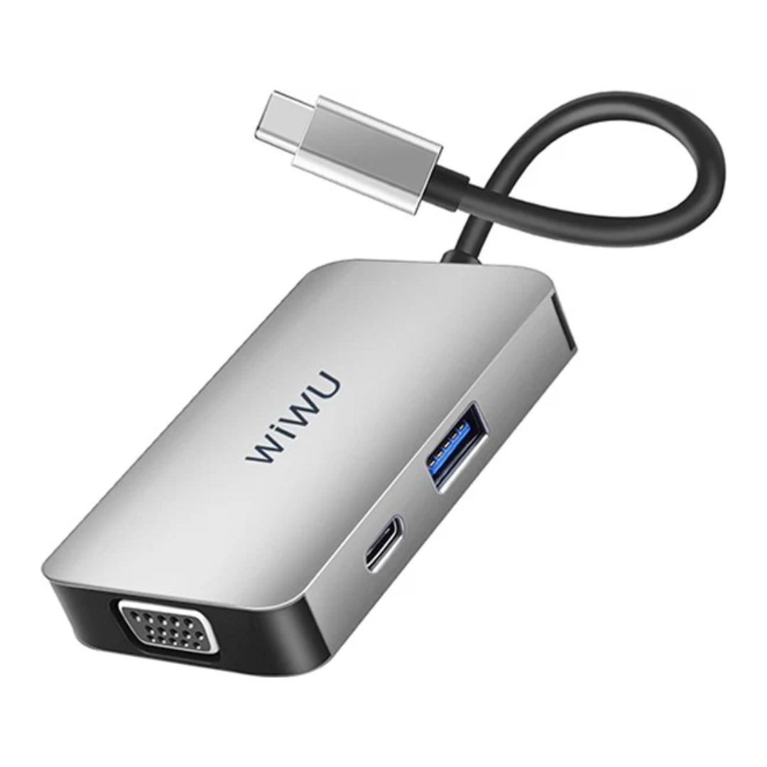 WIWU ALPHA 5IN1 USB-C HUB GRAY