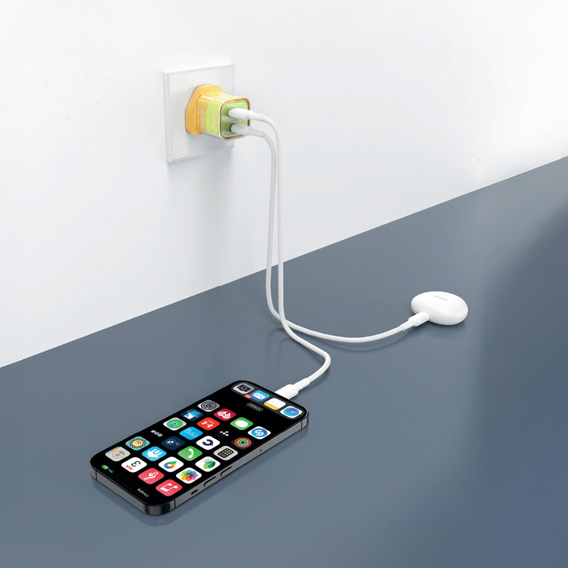 LZEL VoltCharge NanoCore – 30W GaN Transparent Wall Charger