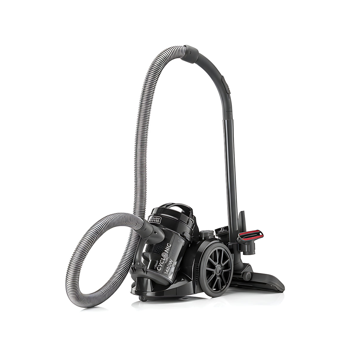 Black & Decker 1400W Bagless Multicyclonic Canister Vacuum Cleaner | Black