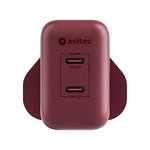 aslitec VexoraGaN 45W – Compact GaN Charger, Dual USB-C Ports