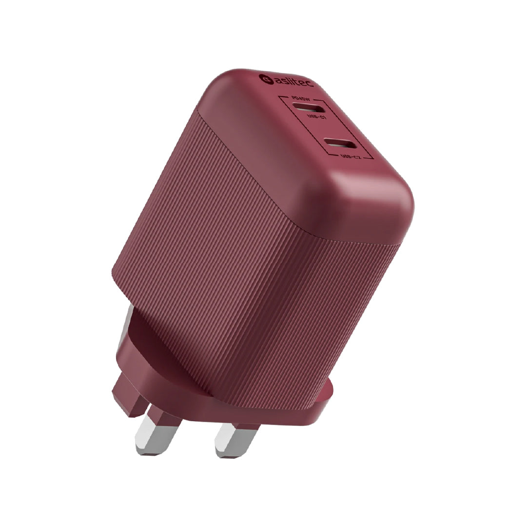 aslitec VexoraGaN 45W – Compact GaN Charger, Dual USB-C Ports