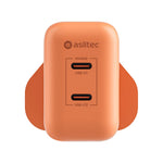 aslitec VexoraGaN 45W – Compact GaN Charger, Dual USB-C Ports