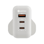 aslitec VexoraGaN 65W – Compact GaN Charger, USB-A + Dual USB-C Triple Ports