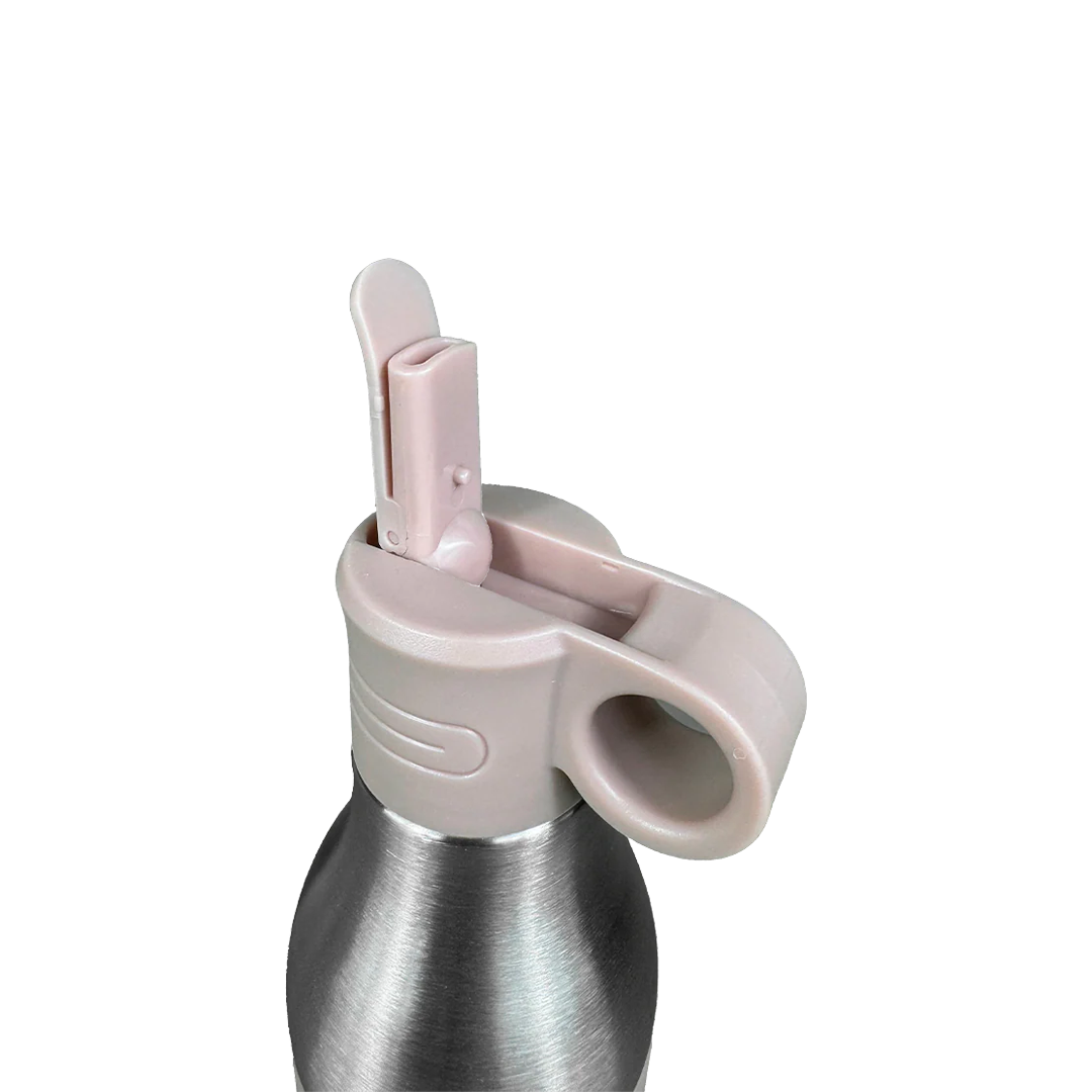 LZEL Natura Elva Vacuum Bottle Dual 400 mL + 400 mL | Milk Tea Aluminum
