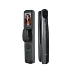 LZEL قفل باب ذكي موديل ZMH003 | بصمة الإصبع وكلمة المرور والبطاقة والتعرف على الوجه الاختياري، 