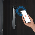 LZEL قفل باب ذكي موديل ZMH003 | بصمة الإصبع وكلمة المرور والبطاقة والتعرف على الوجه الاختياري، 