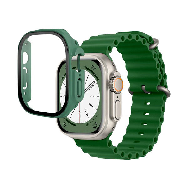 Ocean Band with Protective Case for Watch Ultra 49MM | Green