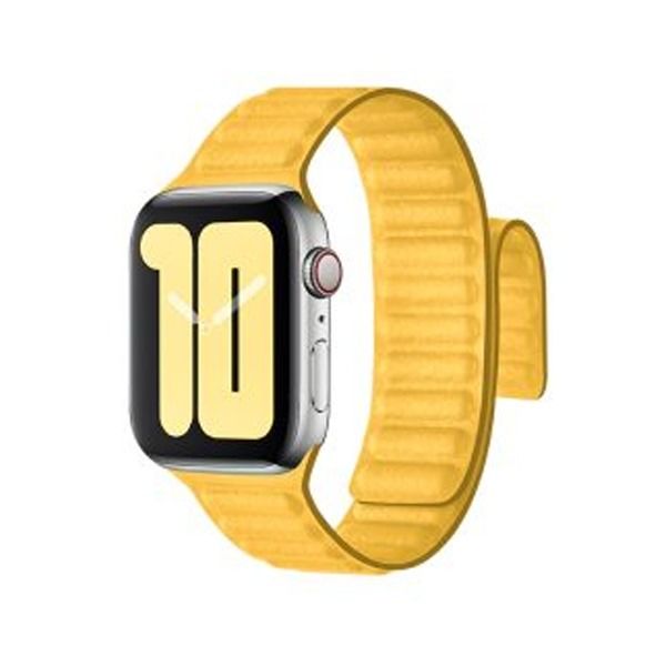 Coteetcl 44/45MM For Watch Dual Magnetic Watch Band - Lemon Yellow