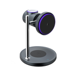 شاحن لاسلكي مكتبي من LZEL FlexDock Series 3-in-1 مغناطيسي | أسود