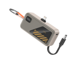 بطارية شحن من ليزل – NanoFlux Charger Mini بسعة 5000 مللي أمبير، يدعم تقنية الشحن السريع PD ومنفذ Lightning ، مزوّد بكابل Type-C مدمج