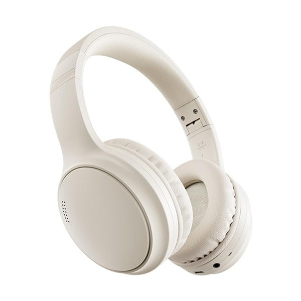 Fingertime Hybrid Noise Cancelling Wireless Headphones | Beige