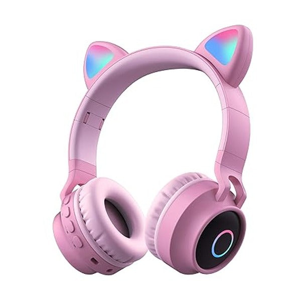 Cat Ear Fashion Cool Wireless Headphones | Pink