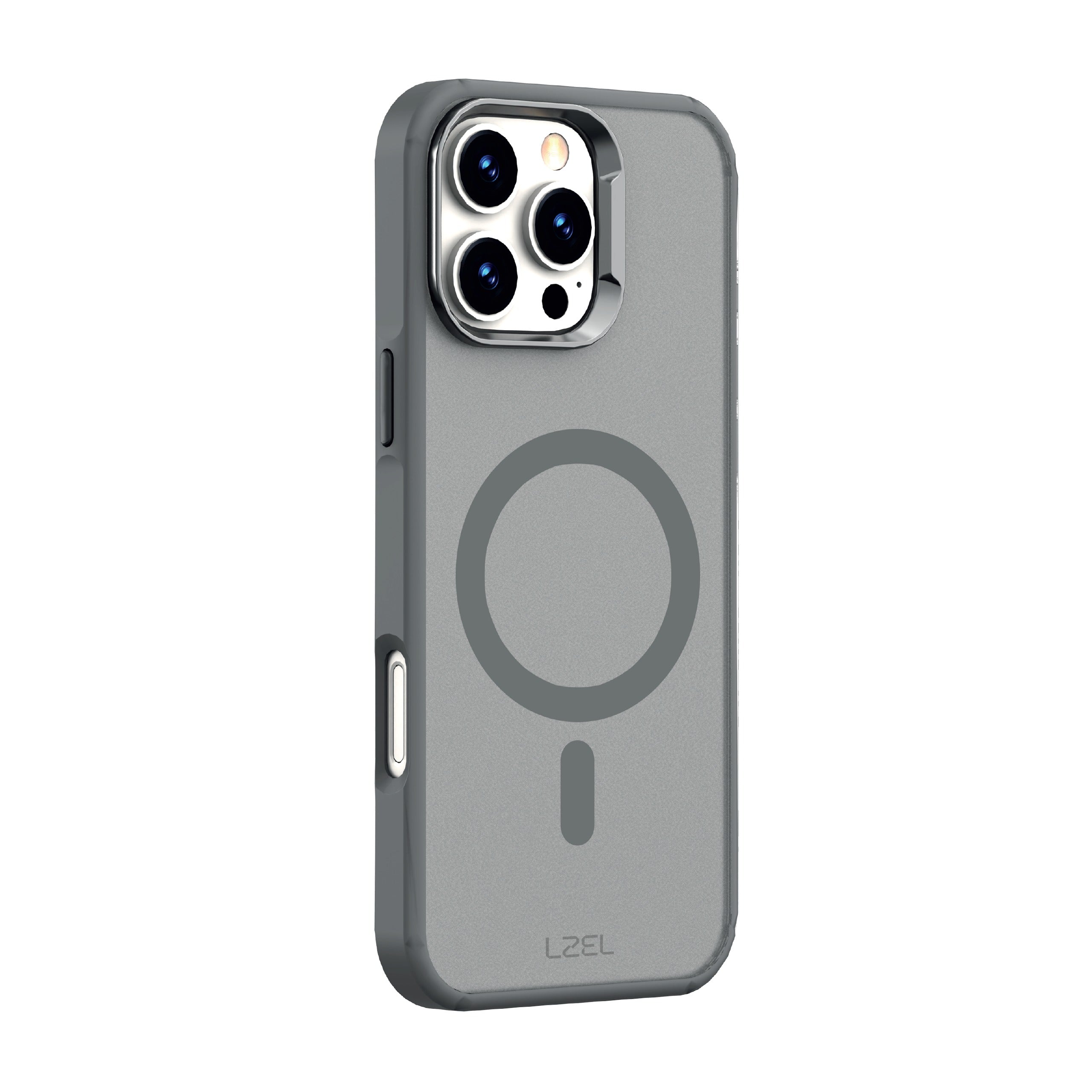 LZEL iPhone 16 Pro Mag Fusion Prime Clear Matt With Magsafe Gray